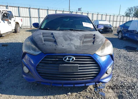 2013 Hyundai Veloster Turbo W/Black из США, поврежденный, VIN KMHTC6AE5DU100526